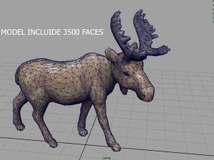 alce di Natale Modello 3D