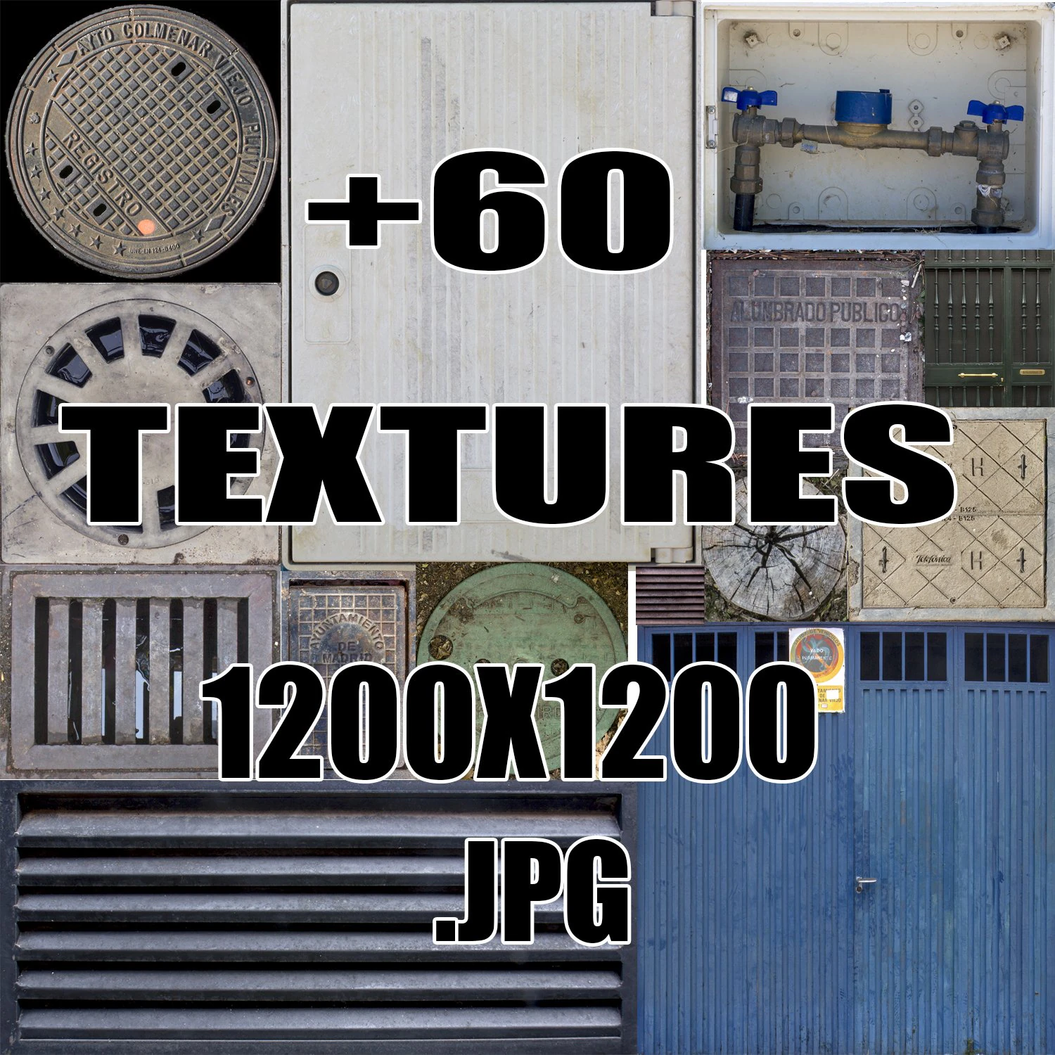 street elements textures CG Textures .c4d .max .obj .3ds .fbx .stl .blend