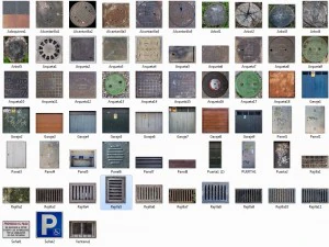street elements textures CG Textures