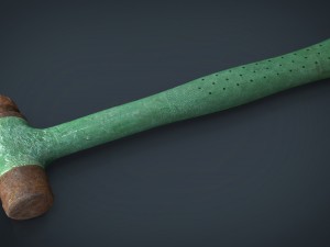 rusty hammer 3D Model