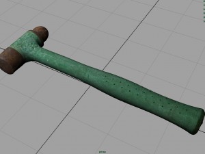 rusty hammer 3D Model