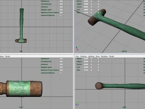 rusty hammer 3D Model