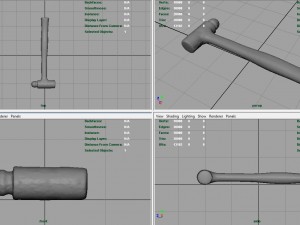 rusty hammer 3D Model