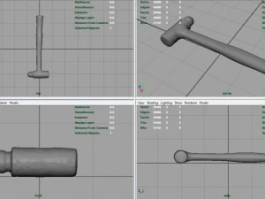 martelo enferrujado Modelo 3D