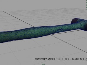 rusty hammer 3D Model
