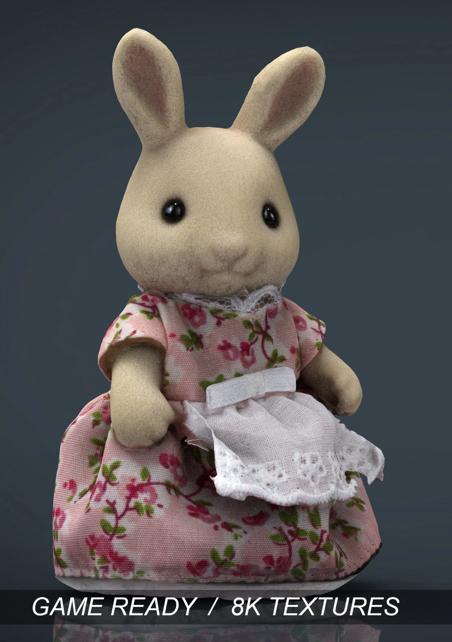 rabbit mother 3D Model .c4d .max .obj .3ds .fbx .stl .blend 