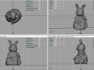 rabbit mother 3D Модель