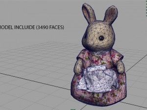 rabbit mother 3D Модель