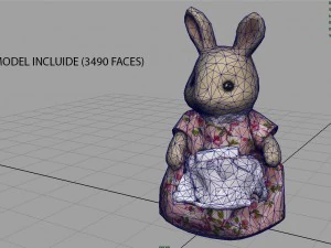 rabbit mother 3D Model