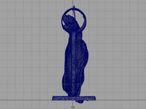 serrano ham with holder 3D Model