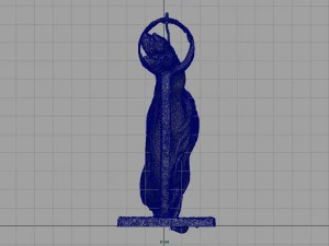 serrano ham with holder 3D Model