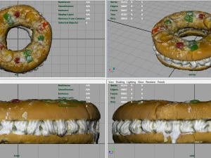 three kings cake 3D Model