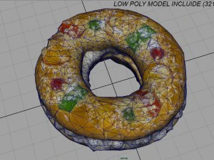 three kings cake 3D Model