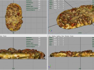 pizza 3D 모델