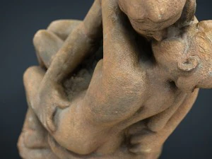 &ouml;p&uuml;c&uuml;k rodin heykeli 3D Model