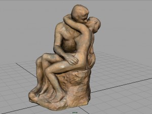 the kiss rodin sculpture 3Dモデル