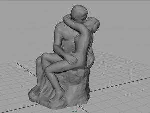 &ouml;p&uuml;c&uuml;k rodin heykeli 3D Model