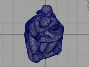 &ouml;p&uuml;c&uuml;k rodin heykeli 3D Model