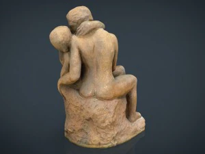 &ouml;p&uuml;c&uuml;k rodin heykeli 3D Model