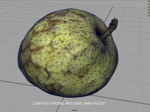 custard apple Modèle 3D