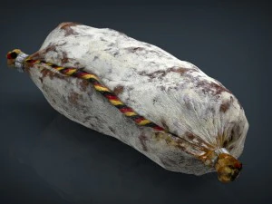 sausage salami 1 3D Model