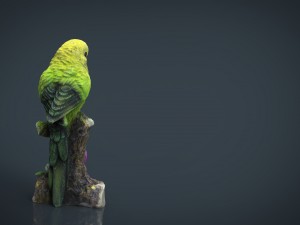 green parrot 3D मॉडल