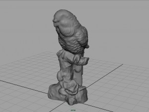 green parrot 3D मॉडल