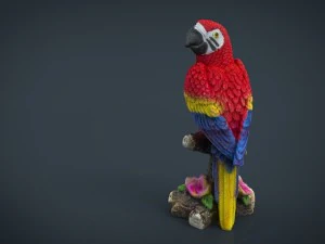 red parrot 3D Model