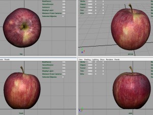 red apple Modèle 3D