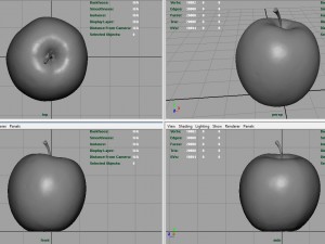 red apple Modèle 3D