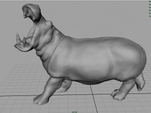 hippopotamus 3D 模型