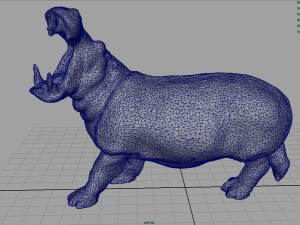 hippopotamus 3D 模型