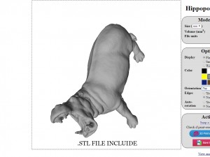 hippopotamus 3D 模型