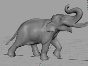 asian elephant 3Dモデル