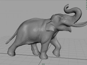 elefante asiatico Modello 3D