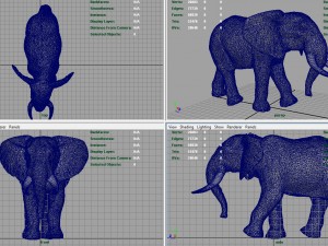 african elephant 3D Модель