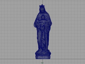 Virgin mary with baby jesus 3D Model