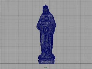 Virgin mary with baby jesus 3D Model