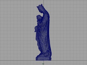 Virgin mary with baby jesus 3D Model