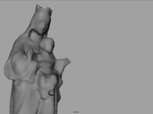 Virgin mary with baby jesus 3D Model