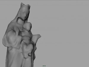 Virgin mary with baby jesus 3D Model