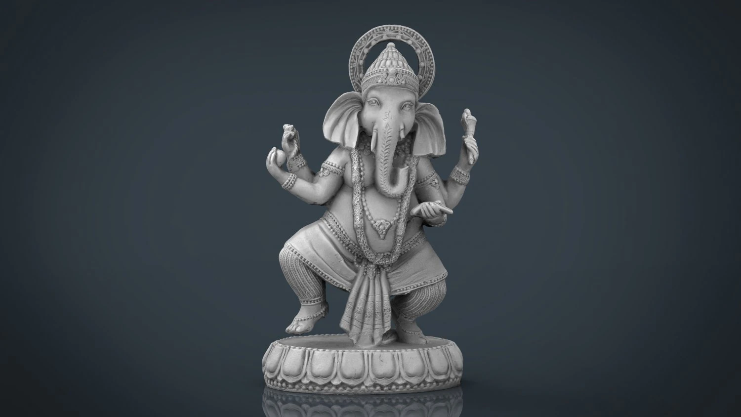 dancing ganesha 3D Model .c4d .max .obj .3ds .fbx .stl .blend