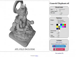 ganesh elephant Modèle 3D