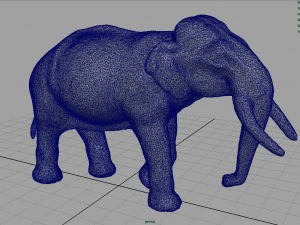 asian elephant mother 3D Model