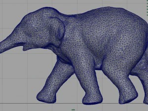 азіатські слони мати і дитина 3D Модель