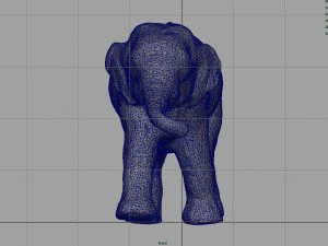 азіатські слони мати і дитина 3D Модель