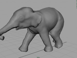 asians elephants mother and babe Modello 3D