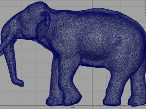 азіатські слони мати і дитина 3D Модель