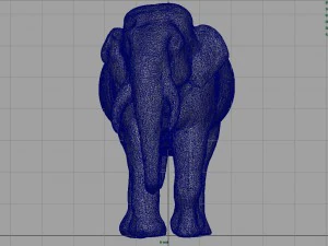 азіатські слони мати і дитина 3D Модель