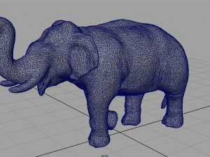 elefante asiatico 2 Modello 3D